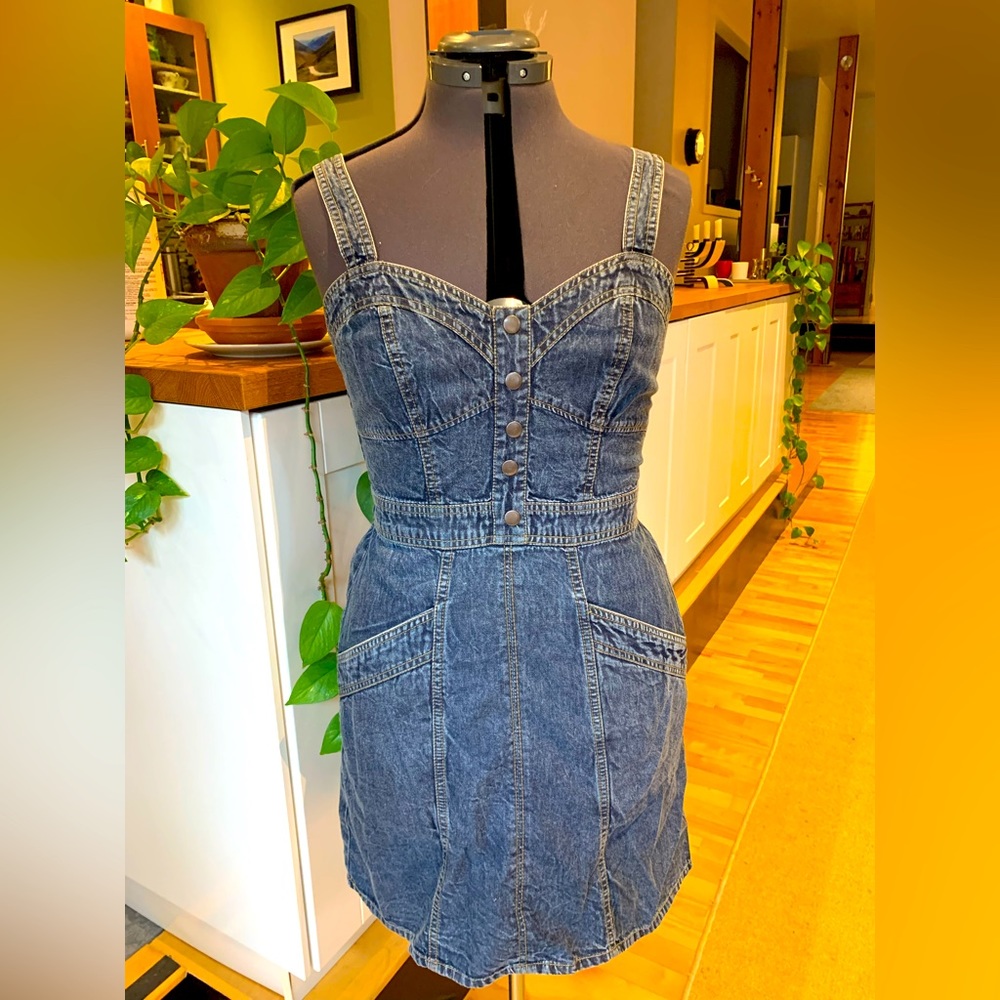 Denim dress M